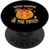 Cutest pumpkin in the patch Funny hallow Cutest Pumpkin In The Patch Bambini Ragazze Halloween Zucca PopSockets PopGrip Adesivo