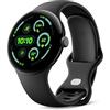 Google Pixel Watch 3 (45 mm) - Cassa nero opaco - Cinturino nero ossidiana - LTE