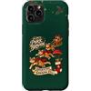 Festive Ginger Kitties Custodia per iPhone 11 Pro Gatto rosso soriano arancione vintage Natale