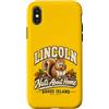 Lincoln RI Squirrel Co. Custodia per iPhone X/XS Lincoln Rhode Islands Squirrel Est 1871 Città natale