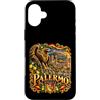 Italy Sicilian Heritage Roots Travel Sou Custodia per iPhone 16 Plus Italia Palermo Sicilia Sicilia Aquila Italiana Vintage Viaggi