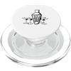Mimiamb Line Martini Shaker metà secolo PopSockets PopGrip per MagSafe