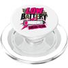 Social Energy Studio Batteria scarica Social Club Divertente Introverso Energia Sociale Umorismo PopSockets PopGrip per MagSafe