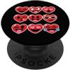 Dolci Cuori Faccine San Valentino Cuori PopSockets PopGrip Adesivo