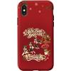 Festive Mini Americans Custodia per iPhone X/XS Cane da pastore americano in miniatura Brigata artica natalizia