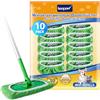KEEPOW 10 Cuffietta In Microfibra per Swiffer Panni Catturapolvere | Asciutti e Bagnati, Panni Riutilizzabili per Swiffer Lavapavimenti, Perfetti per La Casa, L'Ufficio e Gli Hotel