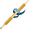 Remos Penna per agopressione Remos 10 cm Oro Ø 2,5/4,5 mm