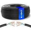 Lustrens Cavo Ethernet per reti da 100m | CAT6, AWG24, CCA, UTP, con connettori RJ45 | Trasmissione dati veloce