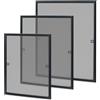 SUBTLETY Finestra a Zanzariera con Telaio Estensibile in Alluminio 100×120cm Zanzariera in Fibra di VetroSenza Foratura Resistente ai Raggi UV Estensibile Zanzariera fai da te in Kit (Antracite)