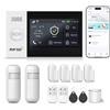 LWOHSI Sistema Di Sicurezza Domestica,4G+WiFi Allarme Casa Senza Fili,Allarme Antifurto Domestico Touch Screen da 4,3,DIY Sensori di porta e movimento,Compatibile con Alexa Google Home