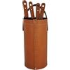 LIMAC Design CIARY, Set Ferri da Camino con Manico in Cuoio, Borsa Porta-Ferri Moderno in cuoio, Attrezzi da Caminetto, Sacca portaferri, Prodotto in Italia. Marrone