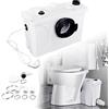 TRMLBE Sistema di sollevamento wc 700W pompe per acque sporche pompa per acque reflue pompa domestica Trituratore 4 in 1 piccolo sistema di sollevamento per lavello doccia lavatrice