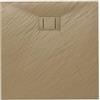Idralite Piatto Doccia 80x80x2,6 CM Quadrato Tortora Effetto Pietra mod. Blend