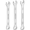 QUARKZMAN Set Chiavi Inglesi Combinate Sottili 13/64 7/32 15/64 30Cr13 | Acciaio Inox, Mini Chiave, con Estremità a Bussola Sfalsata a 12 Punte e Estremità Aperta Angolata a 15°, Riparazioni Auto