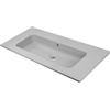 OGOMONDO Lavabo ad Incasso Mineral Marmo Colore Grigio Cenere per Mobile Composizione Bagno Rettangolare 61x46 cm