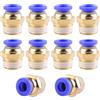 ANGEEK set da 10 pezzi, 6 mm - 1/4 PT filettatura maschio raccordi pneumatici a, adatti per il collegamento rapido di tubi flessibili, accessori compressori d'aria