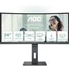 AOC CU34P3CV Monitor PC 86,4 cm (34") 3440 x 1440 Pixel UltraWide Quad HD LED Nero [CU34P3CV]