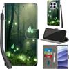 Haninsuze Cover per Xiaomi Redmi Note 14 Pro 5G, Farfalla | Pelle PU Portafoglio, Porta Carte, Magnetica, Libro, Antiurto Custodia