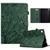 Bxithnr® Nuovo Custodia per Lenovo Tab M10 Plus (3rd Gen) Soft TPU Smart Cover Guscio Protettivo in Pelle PU con Stand Funzione, Protettiva Flip Case per Lenovo Tab M10 Plus 10,6'' TB-125FU - Verde