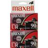Maxell 108527 UR-90 2PK Normal Bias Audio Cassettes 90 Minute with Cases 2 Pack