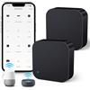 Panamalar Telecomando Smart IR per dispositivi IR&RF, WiFi Universal Control Hub compatibile con Alexa/Timer, Smart Home Automazione per TV/Lampada/Climatizzatore / Tende / Ventilatore (Black-2PCS)