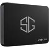 SG ELECTRONICS SG, Hard Disk Esterno Portatile con disco interno da 320 Gb da 2,5 USB 3.0 per Notebook, pc, Desktop, archiviazione dati, supporto esterno, completo di cavo usb e custodia