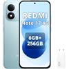 Xiaomi Redmi Note 17 4G,Smartphone,6+256 GB,IP65,Display AMOLED,Fotocamera 50 MP,120 Hz,Batteria 7700 mAh,45 W,Blu,Con caricatore da 45W