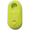 Lage [Portachiave] Guscio Cover Chiave in Silicone per Telecomando Auto Alfa Romeo 3 tasti (vedere compatibilità nelle foto) MiTo Giulietta Brera 159 (VERDE)