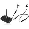 Avantree HT5006 Cuffie Wireless Auricolari a Collana Senza Fili per TV, PC con Trasmettitore Bluetooth PASS-THROUGH per Audio Ottico Digitale, RCA, AUX da 3.5mm, Plug & Play, Nessun Ritardo Audio