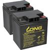 Akkuman.de Akkutechnik vom Fachmann Batteria AGM 2 X 12 V 30 Ah compatibile con Jungheinrich 51430288