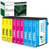 Greenjob 29XL Compatibili per Epson 29 XL Multipack per Epson Expression Home XP-235 XP-245 XP-247 XP-255 XP-257 XP-332 XP-335 XP-342 XP-352 XP-355 XP-432 XP-435 XP-442 (3 Ciano, 3 Magenta, 3 Giallo)