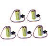 Bestome, batteria di ricambio compatibile con A6BAT ER17330 V PLC, 5 pezzi ER17330 V PLC, dimensioni 2/3 A, 3,6 V
