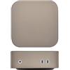kwmobile Custodia Mini PC per Apple Mac Mini M4 Pro/Mac Mini M4 Cover - Protezione in Silicone - Accessori Computer per Ufficio e in Viaggio - grigio