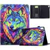 Generico DayQiQiPu Cover per Honor Pad X8a/ Pad X8b (11,0 Pollici) in Pelle PU Custodia con Supporto a Portafoglio Caso Serie Fantasia Cromatica Ribaltabile Guscio e Auto Wake/Sleep, 06