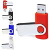 Generico Chiavetta Usb 8 gb Penna Flash Memoria Chiave Pen Drive Colorata Disk Universale (ROSSO)