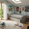 MOBILFINO CAMERETTE Divano letto singolo con secondo letto estraibile - Design funzionale - Ecr
