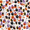pclapora 100 Pezzi Halloween Ciondoli in Resina Kawaii Ornamenti Flatback | Cute Slime Charms Fantasmi Zucche Gatti Neri Cappelli Scope ecc per Halloween Lavori Fai da Te, Scrapbooking