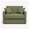 Generico Poltrona Letto Salvaspazio con Materasso 18 cm - Vari Colori e Tessuti (Verde Bosco)