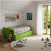 MOBILFINO CAMERETTE Divano letto singolo con secondo letto estraibile - Design funzionale - Ver