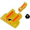 Generic US-Deals Alluminio Anodizzato Rosso Fibra Ottica Anteriore & Posteriore Mirino per Glock 17 19 22 23 24 26 27 31 34 35 Variazione di Colore (Oro)