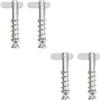 VGOL 4 Pezzi Perni a Sgancio Rapido Acciaio Inox Molla a Paletta 316 Compatibile con Bimini Cerniera da Ponte