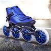 Weyot Pattini a Rotelle in Fibra di Carbonio a 4 Ruote Scarpe | Pattini da velocità in linea professionali per uomo donna, pattinaggio per interni ed esterni fila singola