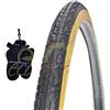 Deestone EBB28PBD 1 COPERTONE NEROPARA + 1 Camera d'Aria per Bicicletta Bici City Bike Trekking 700 X 32 1 5/8 1/4 (32-622)