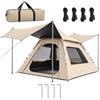 CDSMWLJ Tenda familiare pop-up istantanea, pali di supporto da 210 cm | Con altezza libera extra, for pernottamenti in campeggio nel fine settimana