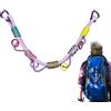 Generico Tracolle Zaino Colorato Riutilizzabile Portatile Sgancio Rapido Attacco | Cinghie di Ricambio Intrecciate a Mano per Zaino Per Outdoor Escursioni Arrampicata Pesca Campeggio Borsa Por