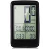 Mingzhe Ciclocomputer Wireless con Display LCD (Bike Computer) | Ricaricabile tramite USB, 11 funzioni, leggero, facile installazione, compatibile con le biciclette