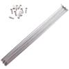 WonJoxel 10 raggi per bicicletta in acciaio inox, 14 g | E nippli per mountain bike elettrica da strada 700C ruote 24.501-30.500cm 30cm