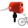 Generic 1 ugello per pompa ad aria, ugello autoscambiante multiuso, adattatore per | Con grande uscita, testa della pompa ad aria a doppio uso, resistenza per gonfiare auto, moto, biciclette, palloni da calcio
