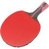 FACULX Racchetta Tennistavolo 5+2 Struttura Gomma Antiscivolo | naturale massiccio, struttura 5+2, gomma rossa e nera, peso bilanciato 200g per stabilità