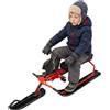 TiryyDrela Slittino per bambini a partire da 3 anni, con freno e maniglie antiscivolo | Sled - Slitta invernale robusta in HDPE e acciaio, controllo facile per sport sulla neve, giochi all'aperto, carico 90 kg